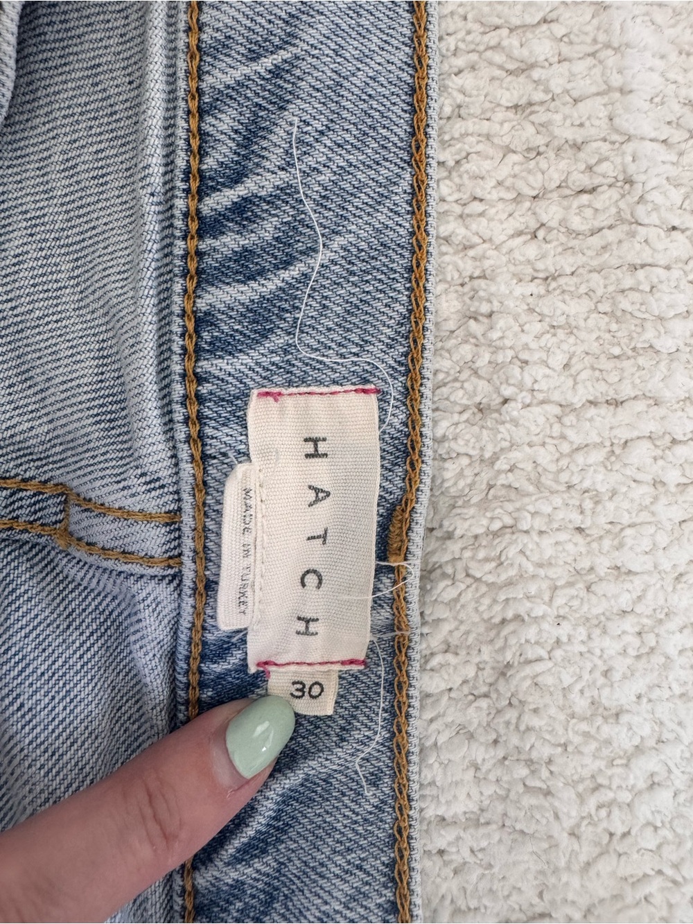 Hatch Light Blue Wide-Leg Maternity Jeans - Picture 5 of 8